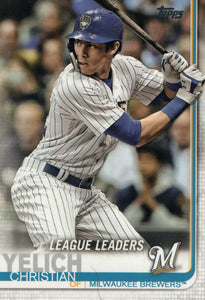 #239 Christian Yelich Milwaukee Brewers 2019 Topps Series 1 Baseball Card FAD