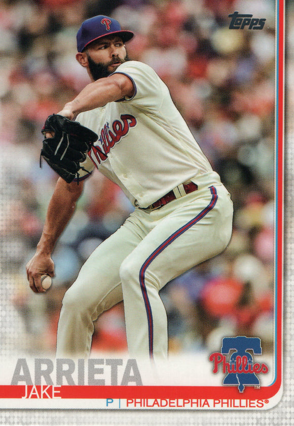 #144 Jake Arrieta Philadelphia Phillies 2019 Topps Series 1 Baseball Card FAD
