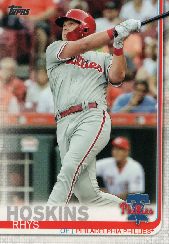 #279 Rhys Hoskins Philadelphia Phillies 2019 Topps Series 1 Baseball Card FAD