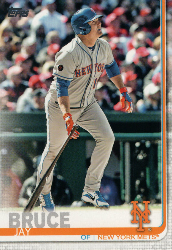 #44 Jay Bruce New York Mets 2019 Topps Series 1 Baseball Card FAD