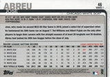 #46 Jose Abreu Chicago White Sox 2019 Topps Series 1 Baseball Card FAD