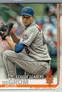 #19 Jacob DeGrom New York Mets 2019 Topps Series 1 Baseball Card FAD