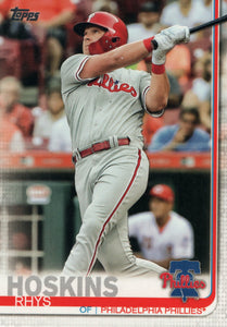 #279 Rhys Hoskins Philadelphia Phillies 2019 Topps Series 1 Baseball Card OD FAD