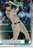 #212 Brian Anderson Future stars Miami Marlins 2019 Topps Series 1 Baseball Card FAE