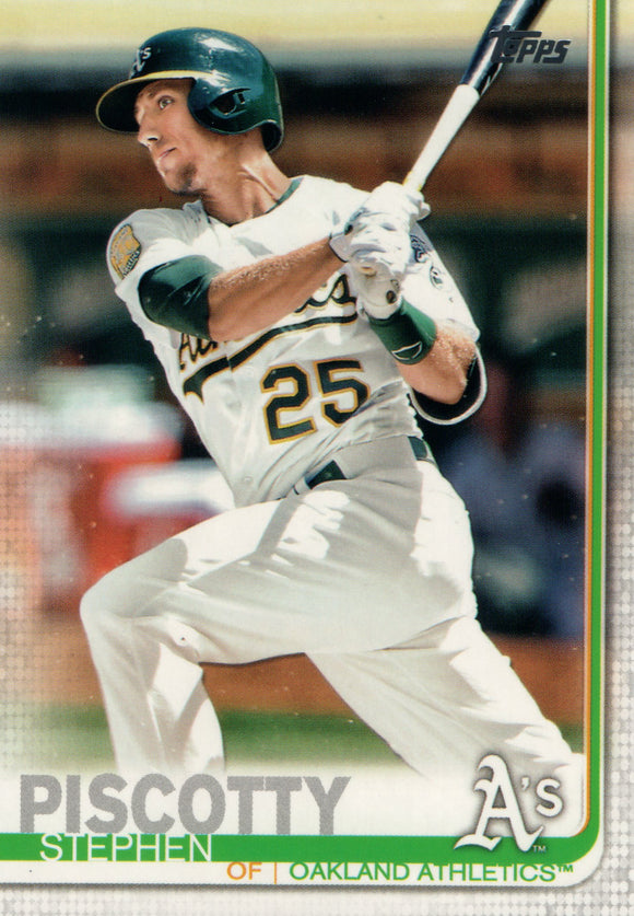#66 Stephen Piscotty Oakland Athletics 2019 Topps Series 1 Baseball Card FAE