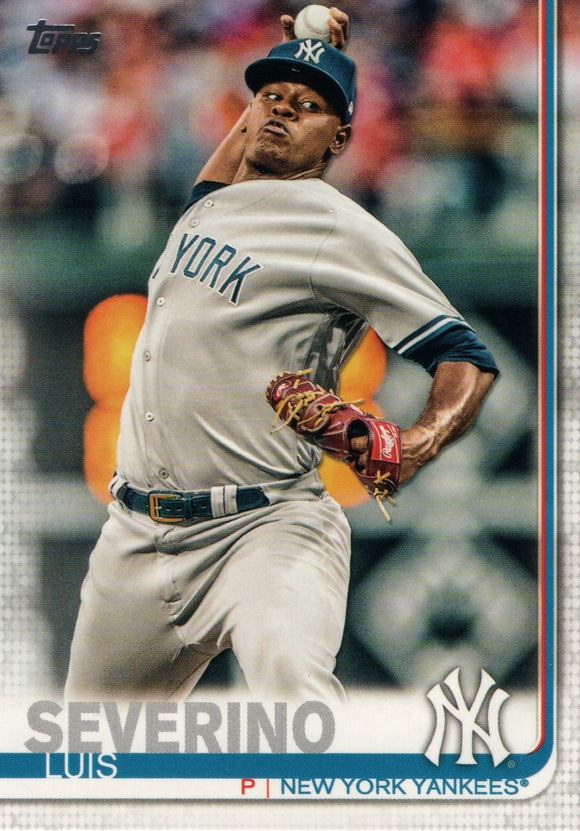 #221 Luis Severino New York Yankees 2019 Topps Series 1 Baseball Card FAE