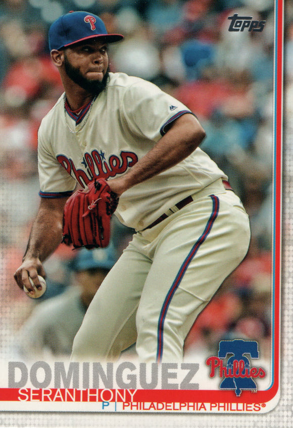 #127 Seranthony Dominguez Philadelphia Phillies 2019 Topps Series 1 Baseball Card FAE