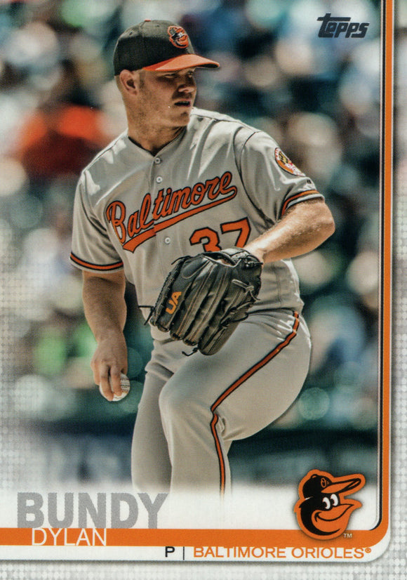 #233 Dylan Bundy Baltimore Orioles 2019 Topps Series 1 Baseball Card FAE