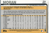 #214 Colin Moran Pittsburgh Pirates 2019 Topps Series 1 Baseball Card FAE