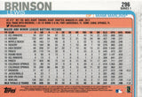 #296 Lewis Brinson Miami Marlins 2019 Topps Series 1 Baseball Card OD FAE