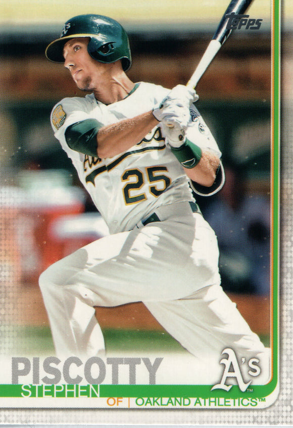 #66 Stephen Piscotty Oakland Athletics 2019 Topps Series 1 Baseball Card OD FAE