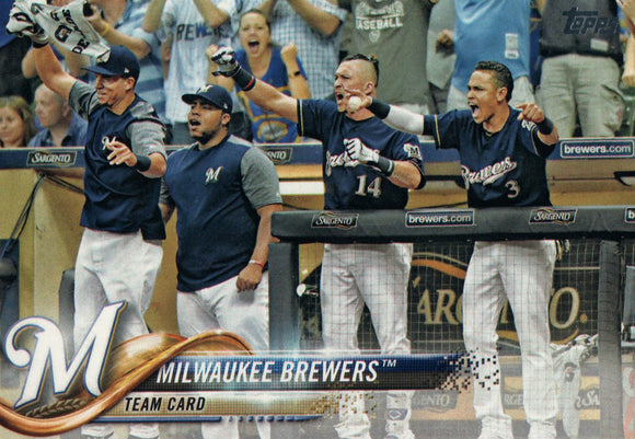 #156 Team Card Milwaukee Brewers 2018 Topps Series 1 Baseball Card FAF