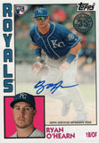 84A-RO Ryan O'Hearn Auto Kansas City Royals 2019 Topps Series 1 Baseball Card FAF