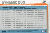 #294 Astros Infielders Hit The Dugout Dynamic Duo Houston Astros 2019 Topps Series 1 Baseball Card FAF
