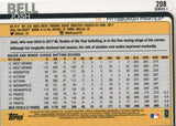#208 Josh Bell Pittsburgh Pirates  2019 Topps Series 1 Baseball Card FAF