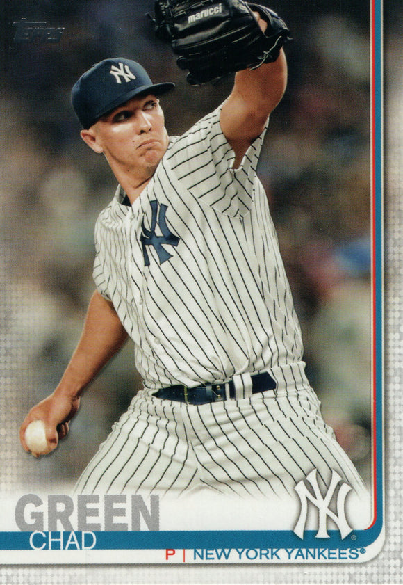 #25 Chad Green New York Yankees 2019 Topps Series 1 Baseball Card FAF