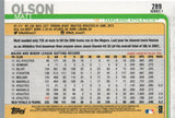 #289 Matt Olson Oakland Athletics 2019 Topps Series 1 Baseball Card FGA