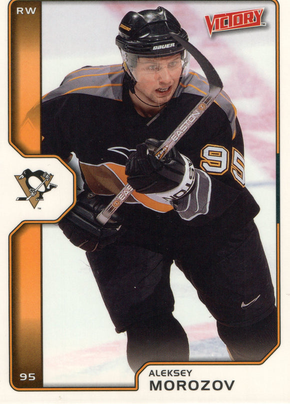 #175 Alexsey Morozov Pittsburgh Penguins 2002-03 Upper Deck Victory Hockey Card FGA