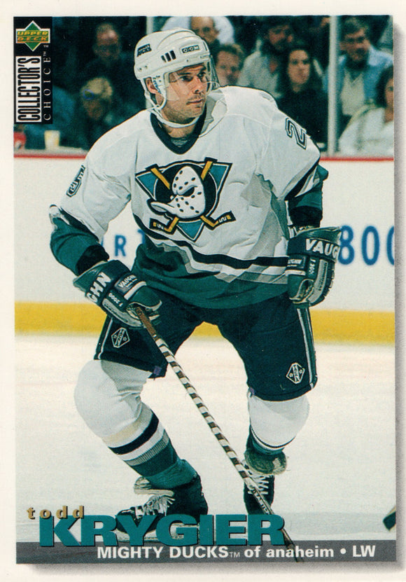 #241 Todd Krygier Anaheim Mighty Ducks 1995-96 Upper Deck Collector's Choice Hockey Card FGA