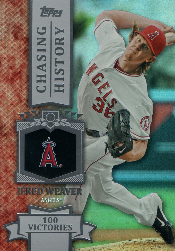 CH-53 Jered Weaver Los Angeles Angels 2013 Topps Baseball Card FAH