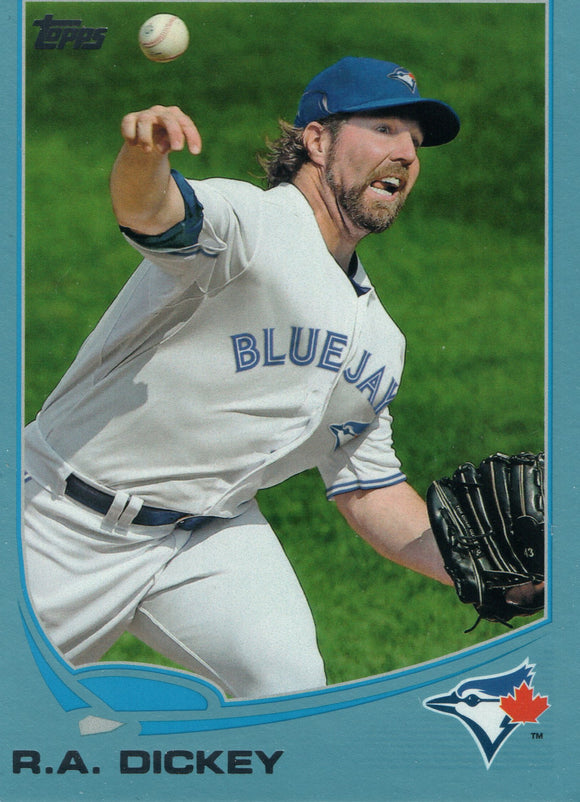#554 R.A. Dickey Toronto Blue Jays 2013 Topps Baseball Card FAH