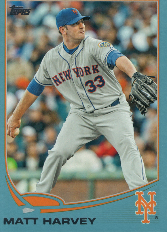 #577 Matt Harvey New York Mets 2013 Topps Baseball Card FAH