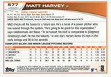 #577 Matt Harvey New York Mets 2013 Topps Baseball Card FAH