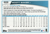 #609 Scott Baker Chicago Cubs 2013 Topps Baseball Card FAH