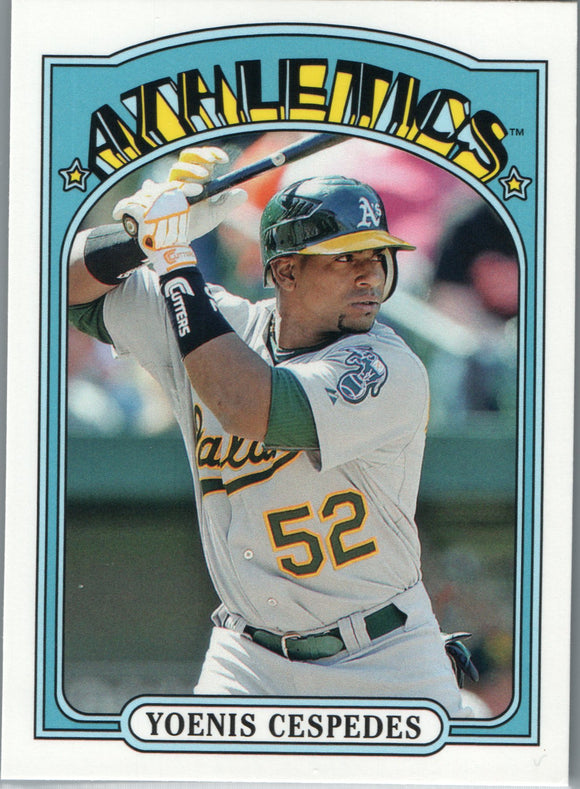 TM-60 Yoenis Cespedes Oakland Athletics 2013 Topps Baseball Card FAH