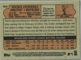 TM-60 Yoenis Cespedes Oakland Athletics 2013 Topps Baseball Card FAH