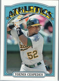 TM-60 Yoenis Cespedes Oakland Athletics 2013 Topps Baseball Card FAH