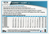 #574 Corey Hart Milwaukee Brewers 2013 Topps Baseball Card FAH
