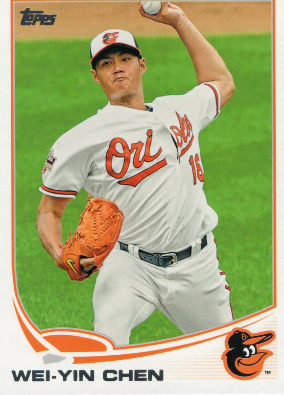 #434 Wei-Yin Chen Baltimore Orioles 2013 Topps Baseball Card FAH