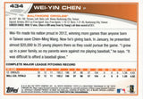 #434 Wei-Yin Chen Baltimore Orioles 2013 Topps Baseball Card FAH