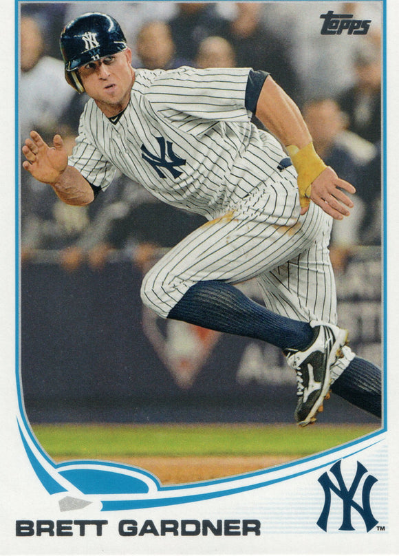 #413 Brett Gardener New York Yankees 2013 Topps Baseball Card FAH
