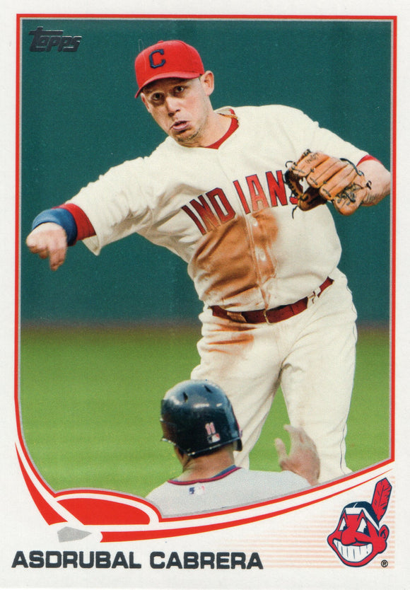 #351 Asdrubal Cabrera Cleveland Indians 2013 Topps Baseball Card FAH