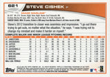 #621 Steve Cishek Miami Marlins 2013 Topps Baseball Card FAH