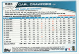 #594 Carl Crawford Los Angeles Dodgers 2013 Topps Baseball Card FAH