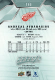 #168 Andreas Athanasiou Detroit Red Wings 2019-20 Upper Deck MVP Hockey Card