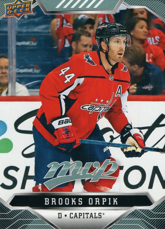 #198 Brooks Orpik Washington Capitals 2019-20 Upper Deck MVP Hockey Card