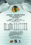 #110 Corey Crawford Chicago Blackhawks 2019-20 Upper Deck MVP Hockey Card