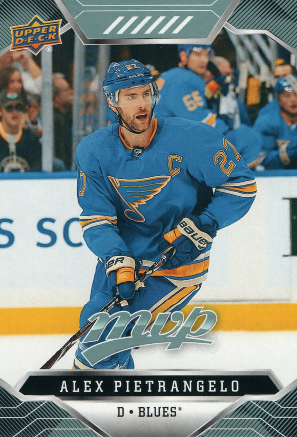 #180 Alex Pietrangelo St Loius Blues 2019-20 Upper Deck MVP Hockey Card