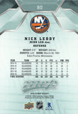 #80 Nick Leddy New York Islanders 2019-20 Upper Deck MVP Hockey Card