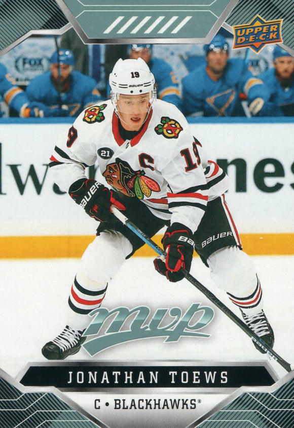 #68 Jonathan Toews Chicago Blackhawks 2019-20 Upper Deck MVP Hockey Card