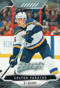 #193 Colton Parayko St Louis Blues 2019-20 Upper Deck MVP Hockey Card