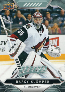 #135 Darcy Kuemper Arizona Coyotes 2019-20 Upper Deck MVP Hockey Card