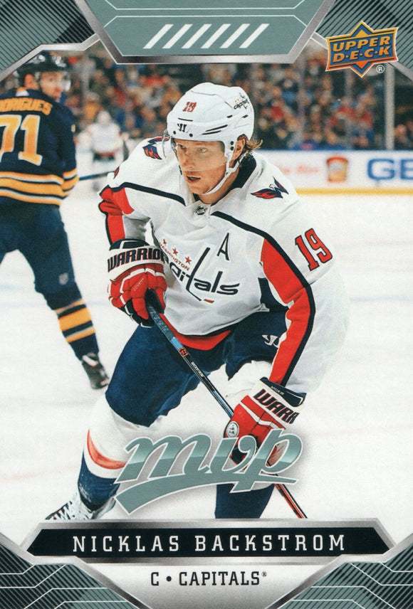 #53 Nicklas Backstrom Washington Capitals 2019-20 Upper Deck MVP Hockey Card