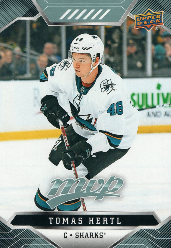 #56 Tomas Hertl San Jose Sharks 2019-20 Upper Deck MVP Hockey Card
