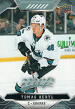 #56 Tomas Hertl San Jose Sharks 2019-20 Upper Deck MVP Hockey Card