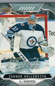 #74 Connor Hellebuyck Winnipeg Jets 2019-20 Upper Deck MVP Hockey Card